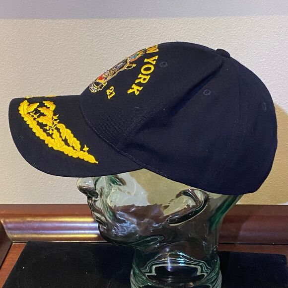 USS New York United States Navy Transport Dock Military Embroidered Cap OSFM - Picture 3 of 9